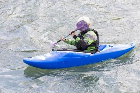 Rafting in the river Foto stock