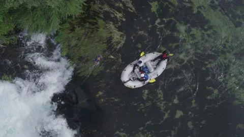 Rafting on river Una Stock Footage 147608011