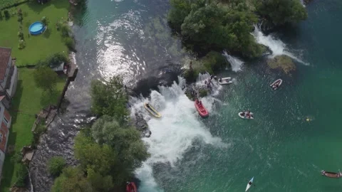 Rafting on river Una Stock Footage 147608195