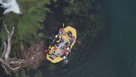Rafting on river Una Stock Footage 147608327