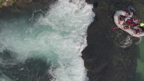 Rafting on river Una Stock Footage 147609747