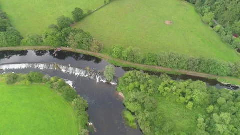 Rafting starting spot on the river Stock Footage 202375052