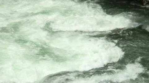 Rafting on whitewater Stock Footage