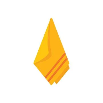 Rag handkerchief icon flat vector. Napkin tissue Stock Illustration