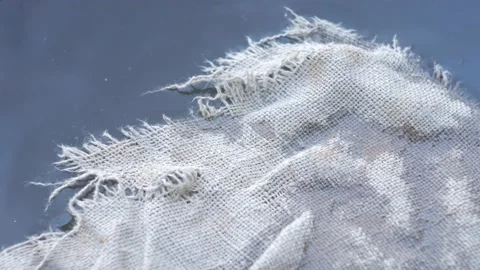 Rag immersed in water 1 Stock-Footage 134689612
