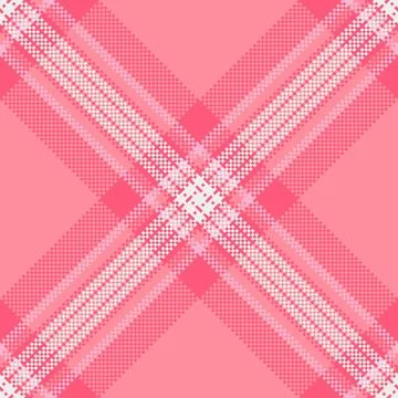 Rag textile seamless pattern, hat plaid vector background. 60s check fabric.. Stock Illustration