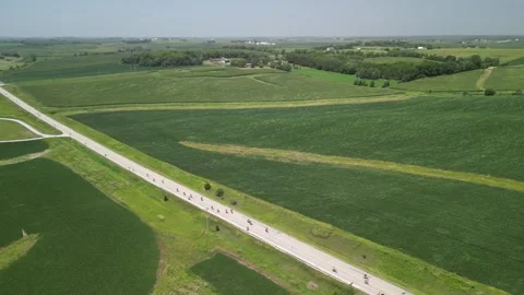 RAGBRAI in Eastern Iowa Stock Footage 304883724