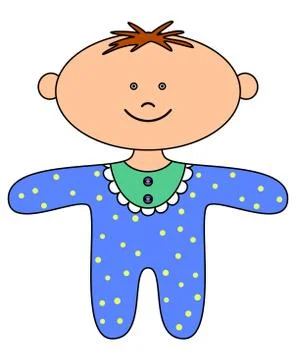 Ragdoll, boy Stock Illustration