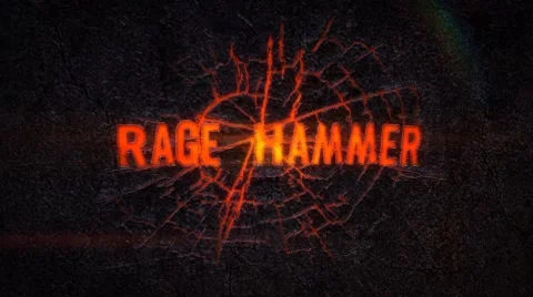 Rage Hammer - Fiery crack Logo Reveal Stock After Effects