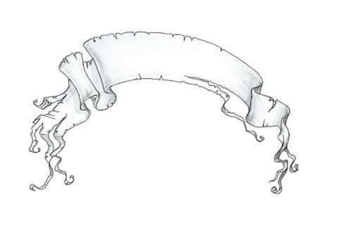 Ragged banner 库存插图