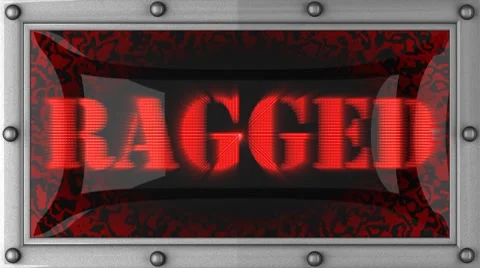 Ragged on led Stock Footage 8738486