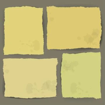 Ragged paper design Stock Illustration