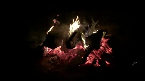 Raging Fire Loop Animation Stock Footage 310429728