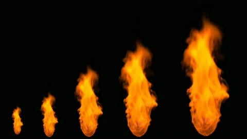 Raging fire motion graphics with night background Stock Footage 135512442