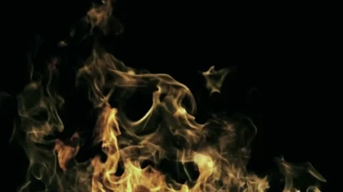 Raging fire motion graphics with night background Stock Footage 136871422