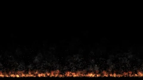 Raging fire motion graphics with night background Stock Footage 254567748