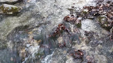 A raging mountain river in close-up Stock-Footage 159280112