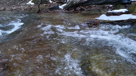 A raging mountain river in close-up. Stock Footage 165301749