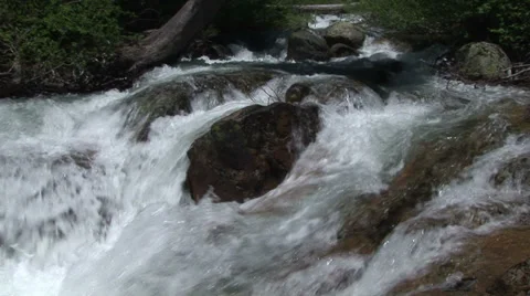 Raging Mountain Stream Stock Footage 36176578