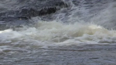 Raging Rapids Close up Stock Footage 51354196