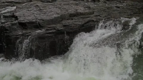 Raging River (close-up) 스톡 동영상 48275348