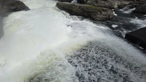 A raging river Stock Footage 138650465