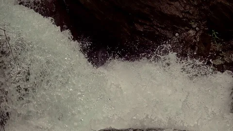 Raging river in mountain Stock Footage 111485350