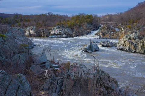 Raging River Stockfoto's