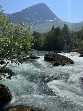 Raging river Stock Photos