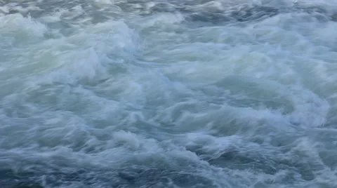 Raging river white water closeup Stock Footage 67629507