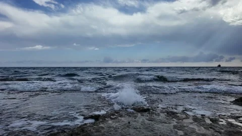 The Raging Sea Stock Footage 274673779