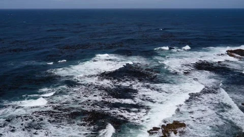 Raging Sea View From The Cape Of Good Hope In Africa Stock Footage 263185002