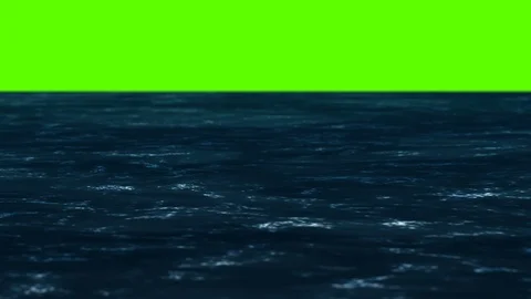 Raging Sea Waves on a Green Screen Stock Footage 98819853