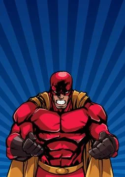 Raging Superhero Ray Light Background Stockillustratie