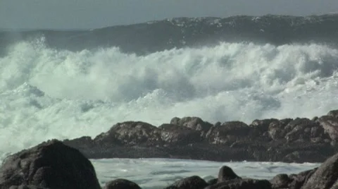 Raging surf Stock Footage 8577437