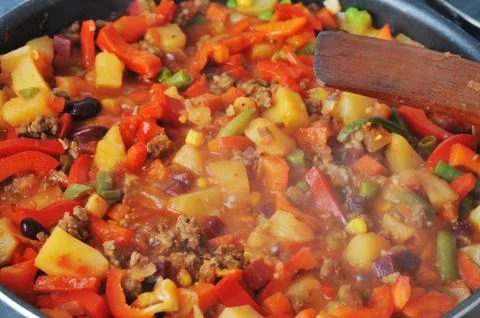 Ragout with meat Stock Photos