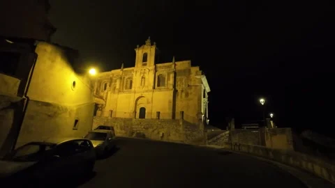 Ragusa Ibla by night 스톡 동영상 296185484