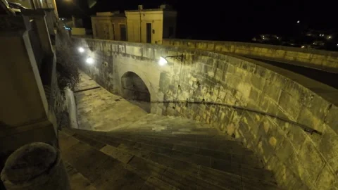 Ragusa Ibla by night Video stock 296186725