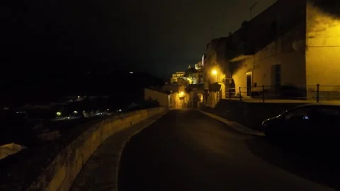 Ragusa Ibla by night Stockbeeldmateriaal 296187377