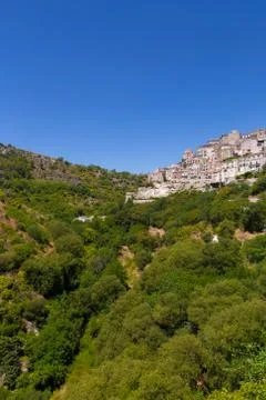RAGUSA IBLA panoramic view Foto stock