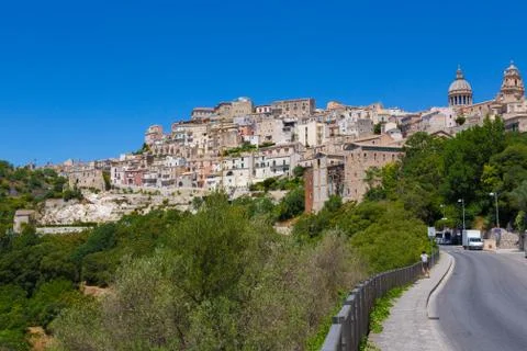 RAGUSA IBLA panoramic view Stock Photos