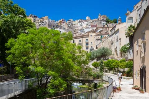 RAGUSA panoramic view Foto stock