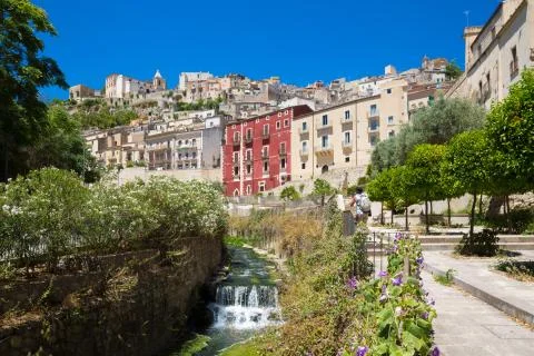 RAGUSA panoramic view Stock Photos
