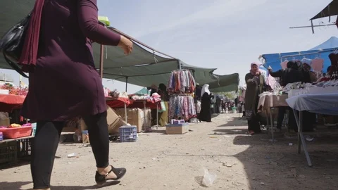 Rahat Market Stock Footage 102178358