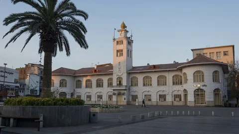 Rahst municipality building HD Version Stock Footage 122026128