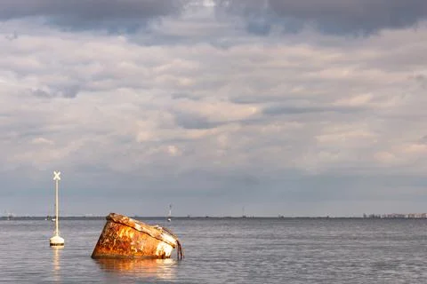 Raid barrel in the bay Stock Photos