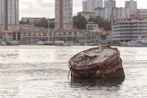 Raid barrel in the bay Stock Photos