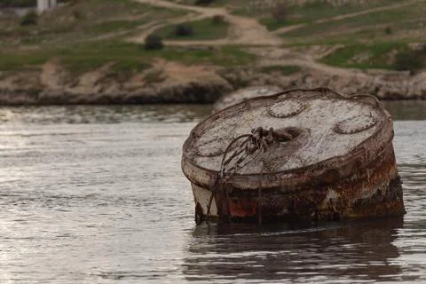 Raid barrel in the bay Stock Photos