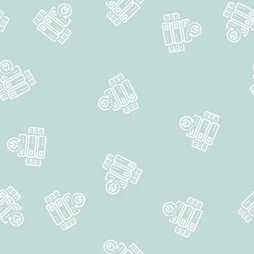 Raid data recovery line seamless pattern Stock Illustration