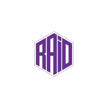 RAID Letter monogram Initial Logo Design Template Vector Illustration. RAID.. Stock Illustration